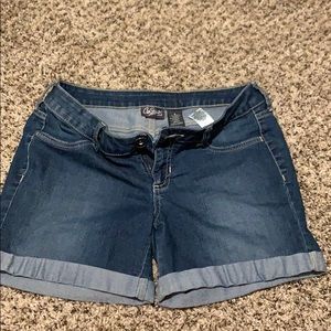 Size 9 jean shorts with longer inseam